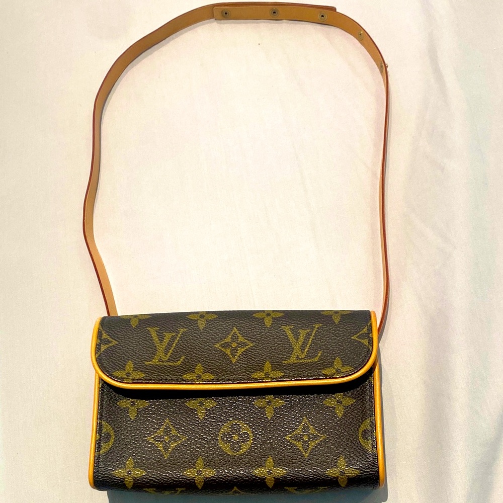 Louis Vuitton Monogram Brown and Yellow belt Bag